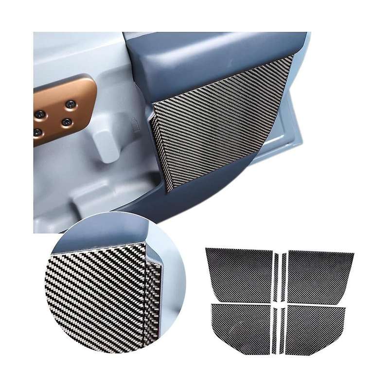 Car Inner Door Anti Kick Decorative Panel Trim Stickers for 2022 2023 Accessories - Soft Carbon Fib