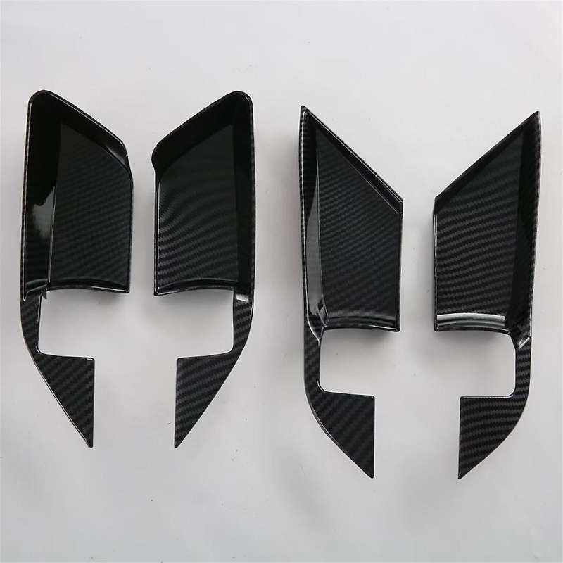 Car Inner Door Handle Bowl Panle Cover Trim for 2024 2025 Accessories Carbon Fiber