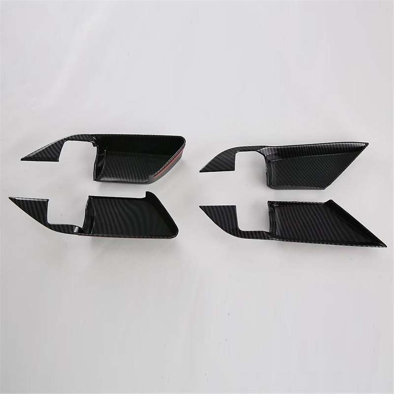 Car Inner Door Handle Bowl Panle Cover Trim for 2024 2025 Accessories Carbon Fiber