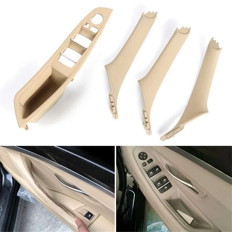 Car Inner Door Panel Handle Pull Trim Set for F10 535i 550i 528i Inner Armrest Handle 51417261929 5