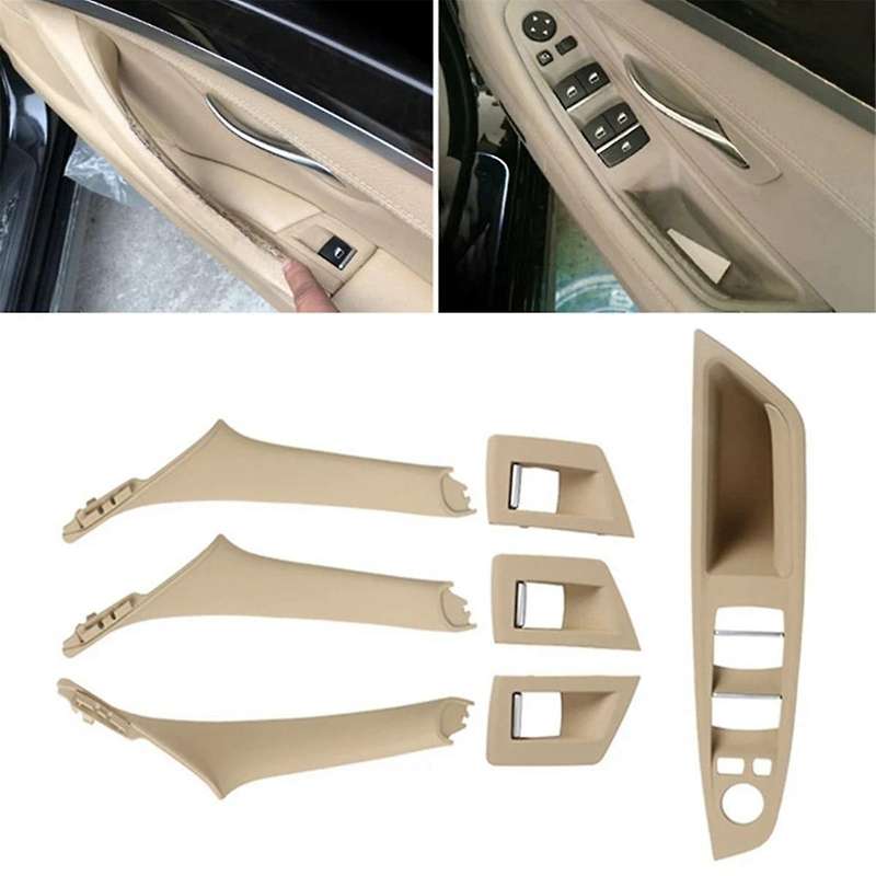 Car Inner Door Panel Handle Pull Trim Set for F10 535i 550i 528i Inner Armrest Handle 51417261929 51