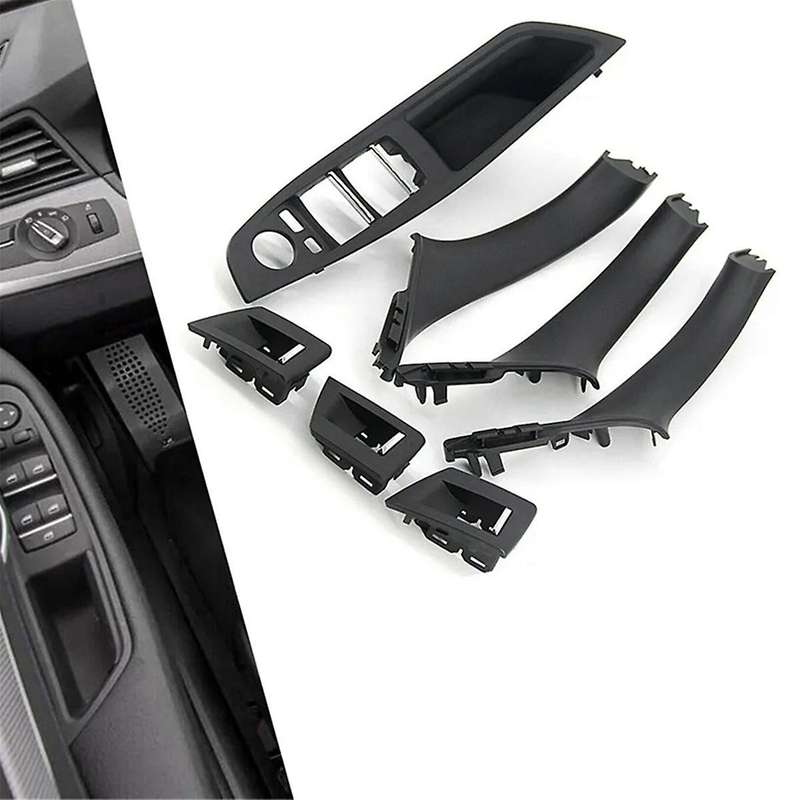 Car Inner Door Panel Handle Pull Trim Set for F10 535i 550i 528i Inner Armrest Handle 51417261929 51