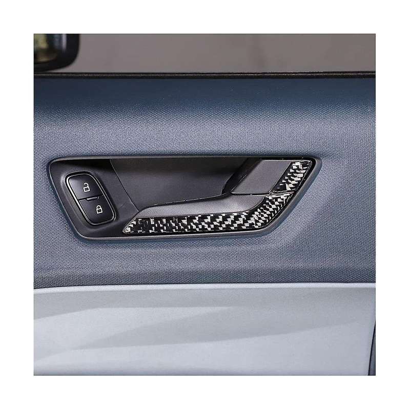 Car Inner Door Handle Frame Trim Decal Stickers for 2022 2023 Accessories - Soft Carbon Fiber