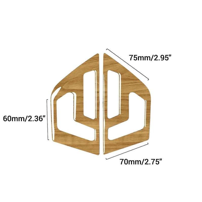 Car Inner Door Seat Adjustment Switch Cover Trim Yellow Wood Grain for C Class W204 2007-2013
