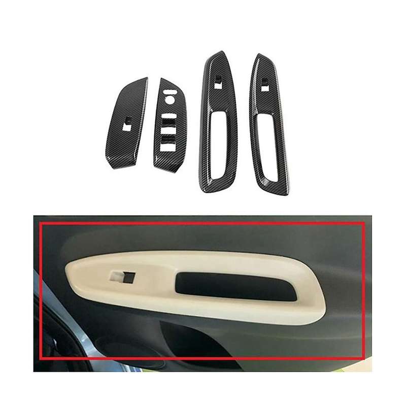 Car Inner Door Window Lift Armrest Switch Panel Cover Trim Frame for Fit Jazz 2020