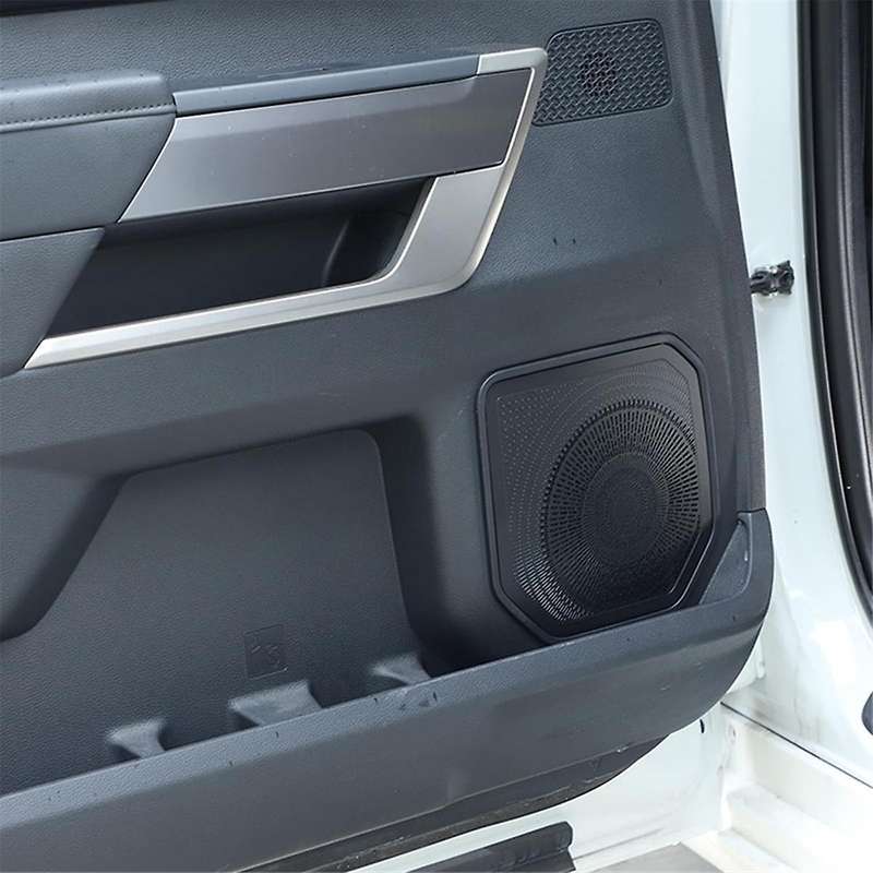 Car Inner Door Speaker Horn Cover Trim Kit for Sequoia 2022 2023 Stainless Steel Accessorise,Balck