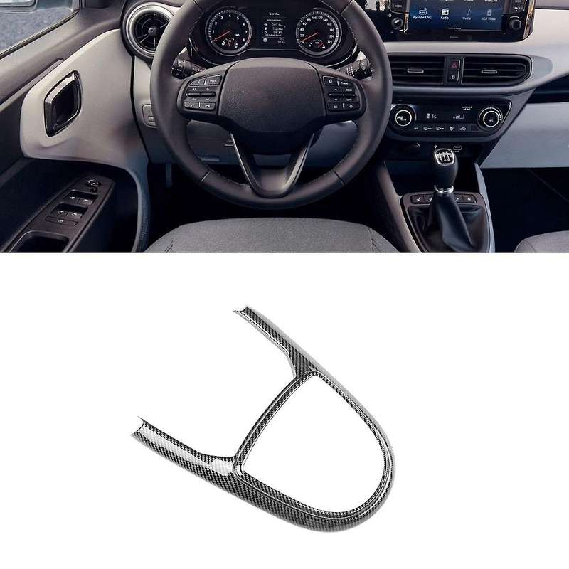 Car Inner Gear Shift Panel Trim Cover for I10 2022-2024 Central Control Gearshift Frame Panel Carbon