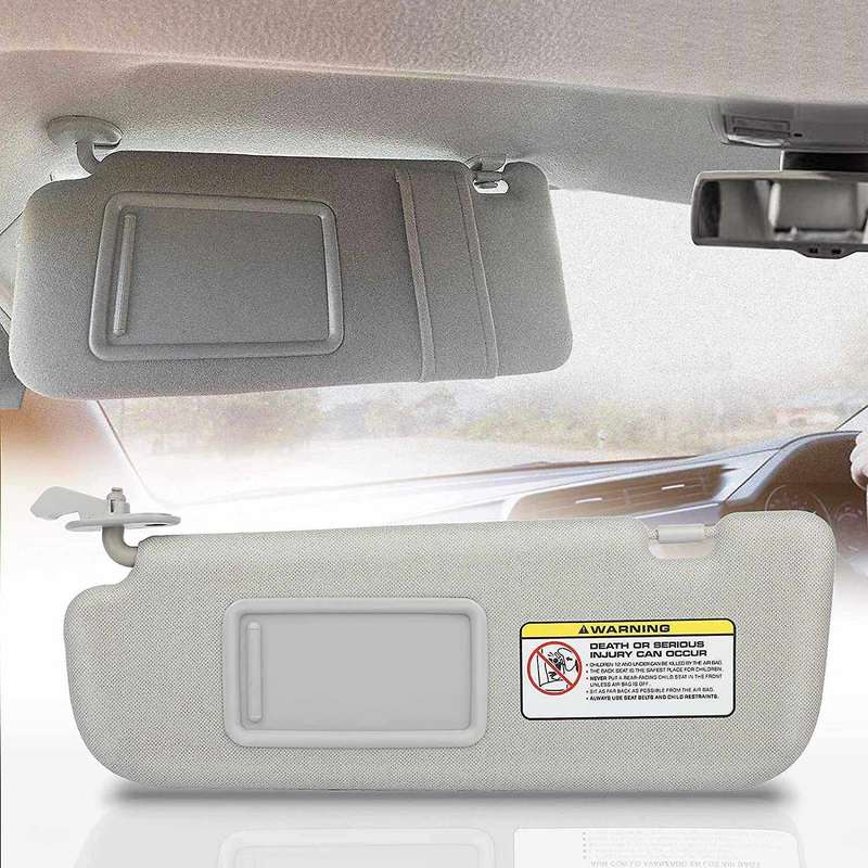 Car Inner Gray Sun Visor Shield Shade Board for 2016-2020 Replaces 85210F0100, Left Side