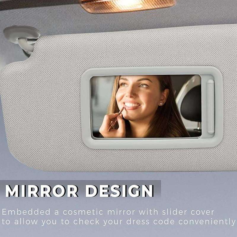 Car Inner Gray Sun Visor Shield Shade Board for 2016-2020 Replaces 85210F0100, Left Side