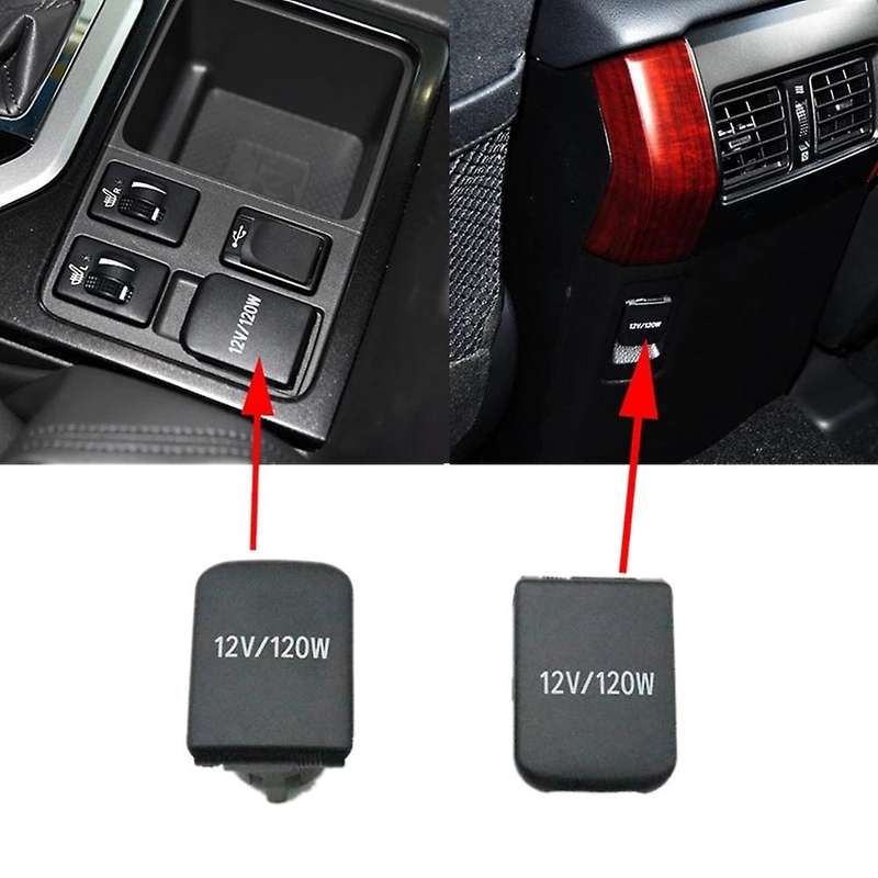 Car Inner Lighter Panel Base Cover Power Socket Cap Lid for Prado LC150 2010-2017 85535-33060 Front