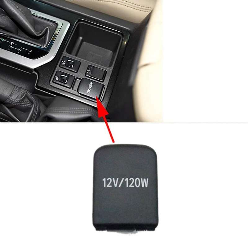 Car Inner Lighter Panel Base Cover Power Socket Cap Lid for Prado LC150 2010-2017 85535-33060 Front