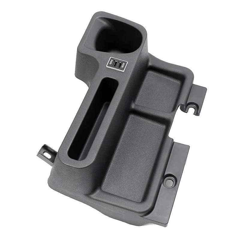 Car Insert Center Console Storage Box Tray Cup Holder with Usb Port for Land Cruiser Lc70 Lc71 Lc76