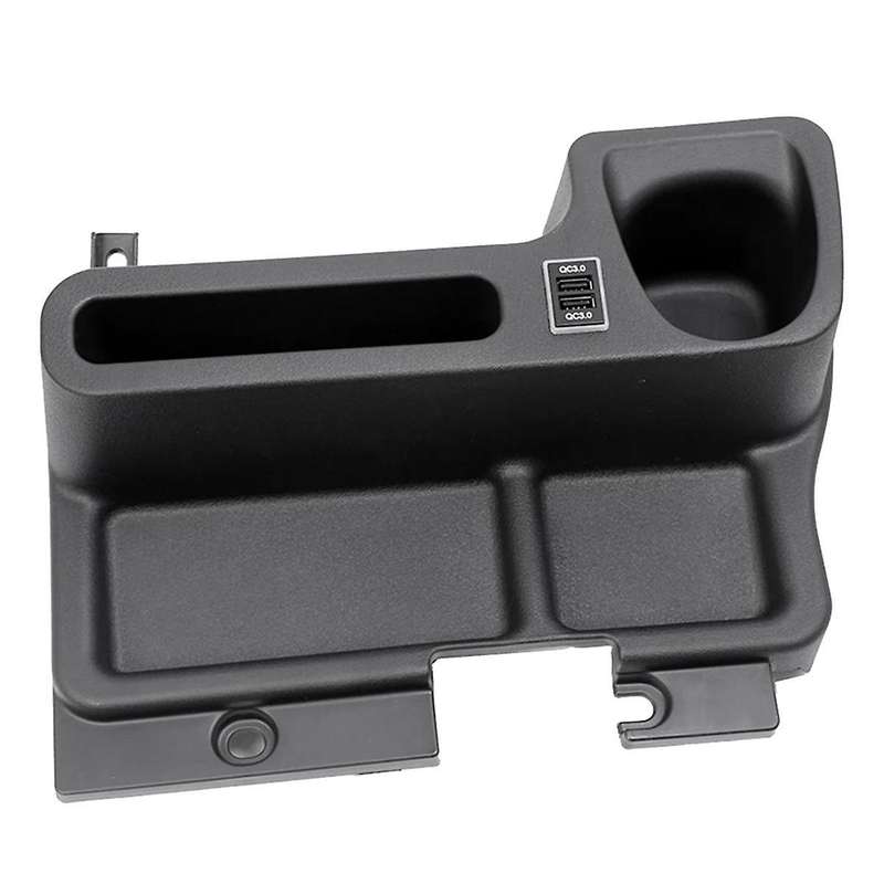 Car Insert Center Console Storage Box Tray Cup Holder with Usb Port for Land Cruiser Lc70 Lc71 Lc76