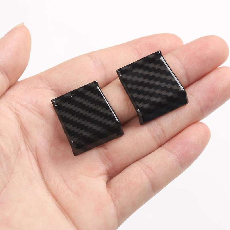 Car Inner Window Lift Switch Button Cover Trim ABS Interior for JL JT 2018-2021 (Carbon Fiber)