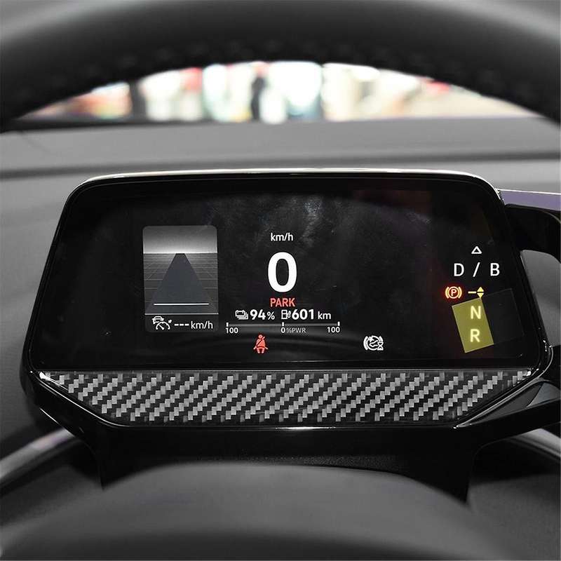 Car Instrument Dashboard Panel Cover Trim Carbon Fiber for ID.4 ID4 2021 2022 2023 Interior Accessor