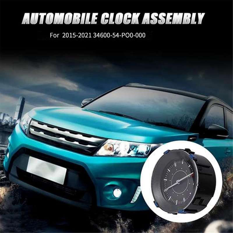 Car Instrument Panel Time Middle Clock Assembly for Swift SX4 Vitara 2015-2021 34600-54P00-000