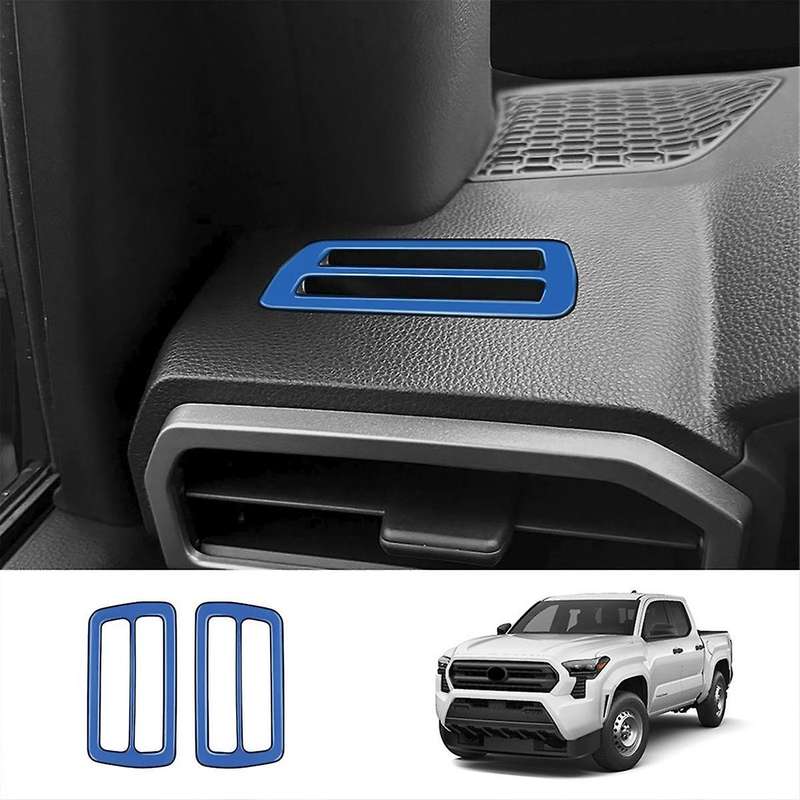 Car Instrument Panel Air Outlet Frame for 2024 A/C Air Outlet Trim Stickers Car Accessories Blue