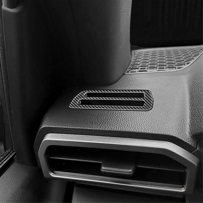 Car Instrument Panel Air Outlet Frame for 2024 A/C Air Outlet Trim Stickers Car Accessories Carbon F