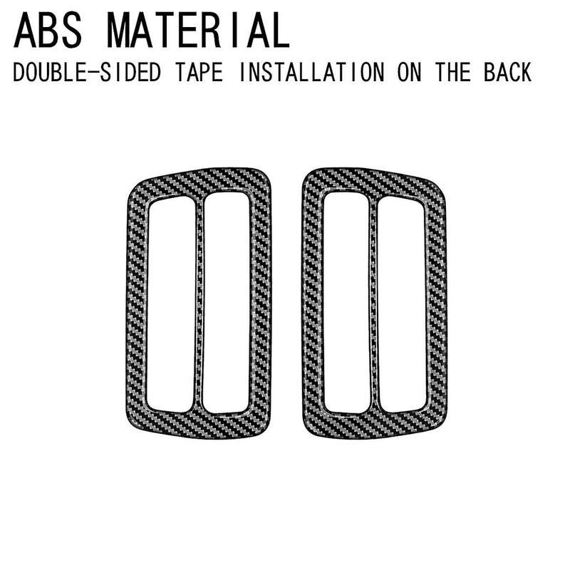 Car Instrument Panel Air Outlet Frame for 2024 A/C Air Outlet Trim Stickers Car Accessories Carbon F