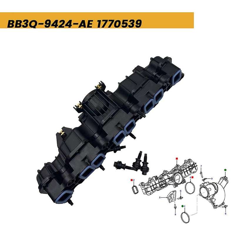 Car Intake Manifold Assembly BB3Q-9424-AE 1770539 for 2012-2018 2.2L Duratorq-TDCi BB3Q9424A