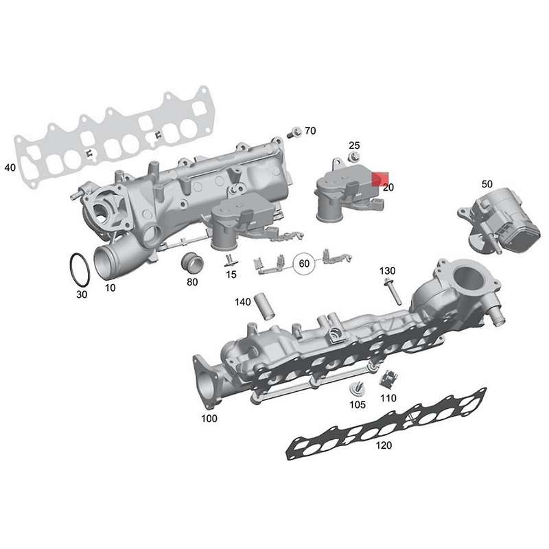 Car Intake Manifold Valve Actuator Servo Motor 6421500294 5175643aa for C/e/m/g/r/s-class W164 W203