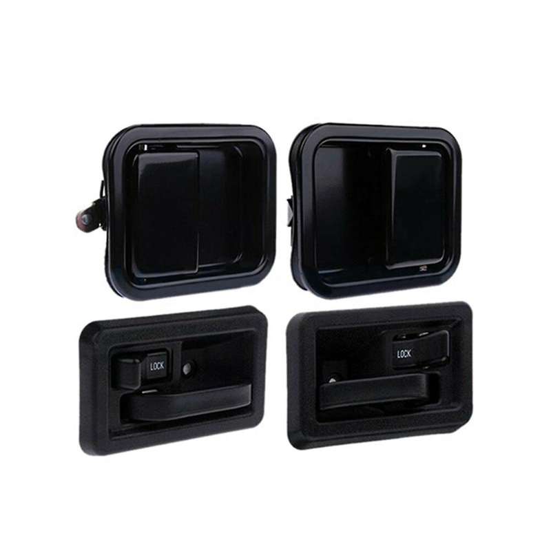 Car Interior and Exterior Door Handle Kit Front Lh and Rh Side for Wrangler 1991-2004 55176383ae 551