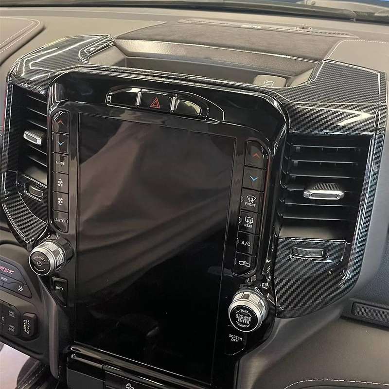 Car Interior Center Console Air Outlet Decorative Frame for Ram 1500 2023- Dashboard Stickers