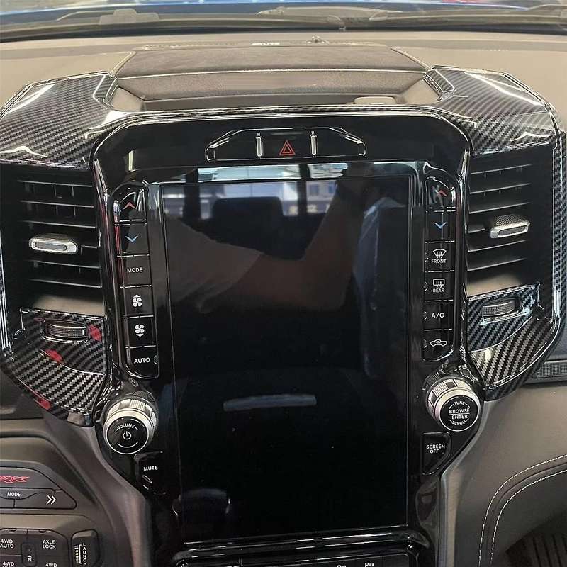 Car Interior Center Console Air Outlet Decorative Frame for Ram 1500 2023- Dashboard Stickers