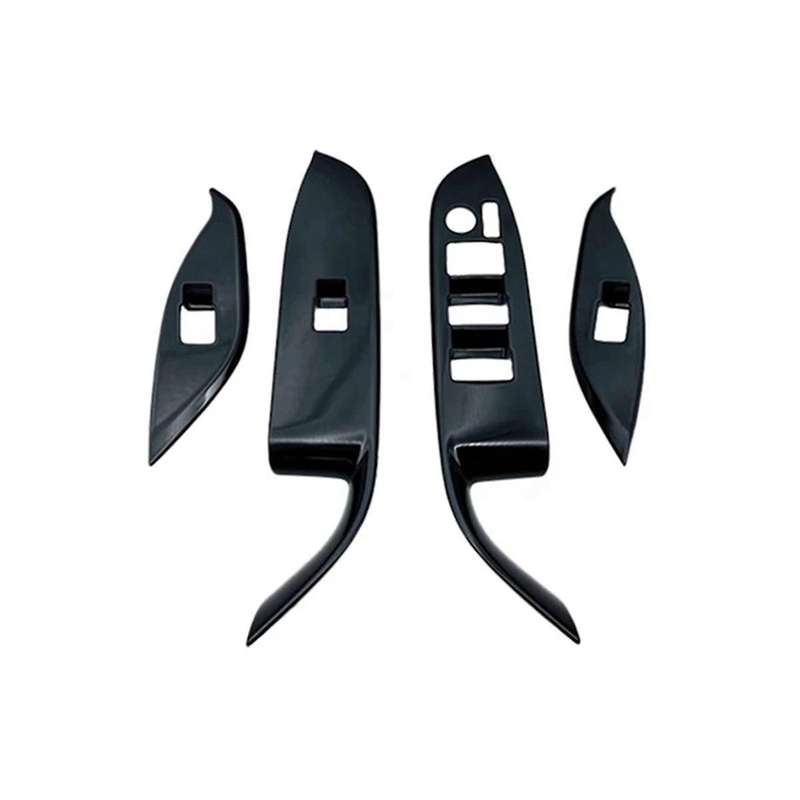 Car Interior Black Door Armrest Panel Window Glass Lift Button Switch Cover Trim for Noah/ Voxy 90 S