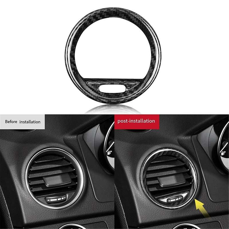 Car Interior Carbon Fiber Panel Trim for 2012-2019 Decorative Frame