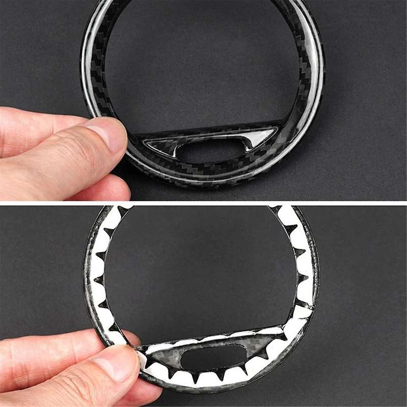 Car Interior Carbon Fiber Panel Trim for 2012-2019 Decorative Frame