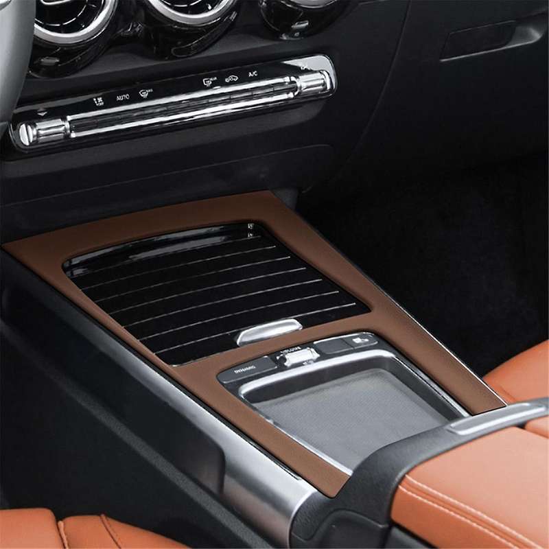 Car Interior Central Control Gear Shift Panel Trim Sticker for GLA EQA EQB without Mouse Version