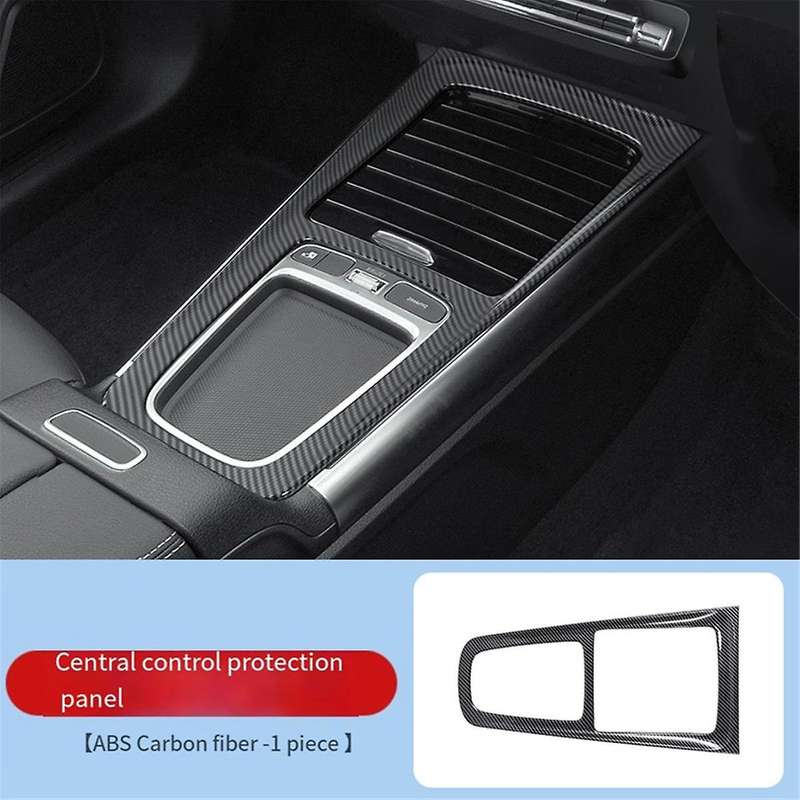 Car Interior Central Control Gear Shift Panel Trim Sticker for GLA EQA EQB without Mouse Version