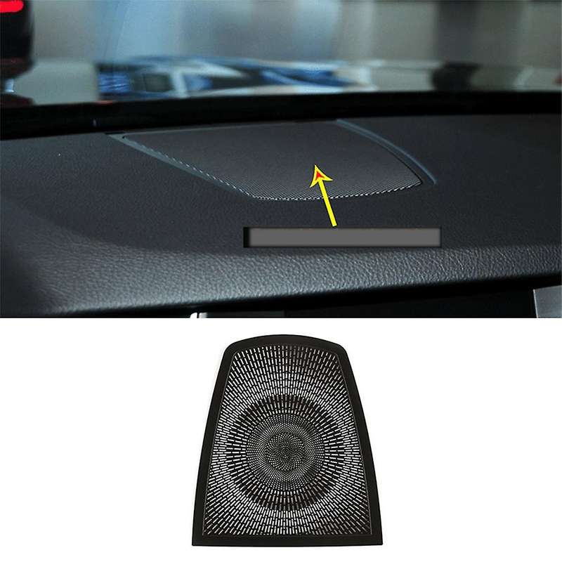 Car Interior Dashboard Loudspeaker Cover Stickers Trim for 5 Series F10 2011-2017 Car Audio Speaker