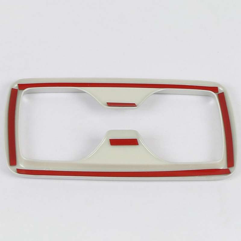 Car Interior Decoration Cup Holder Sticker Cover Trim Rear Center Armrest Water Cup Frame for 2019 2