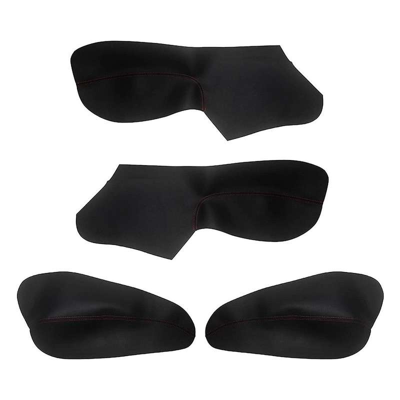 Car Interior Door Armrest Panel Microfiber PU Leather Cover Protective Trim for 206