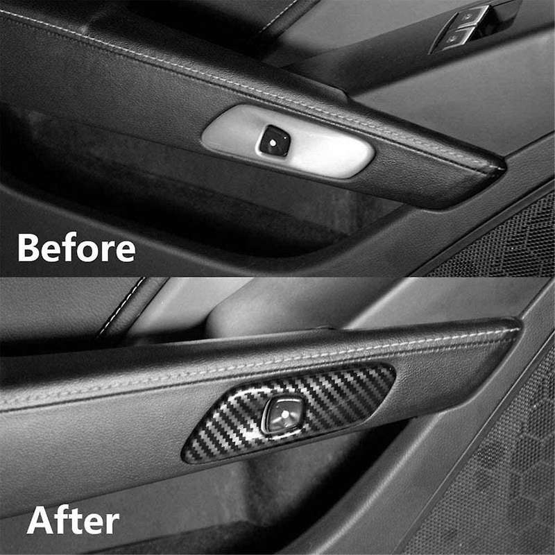 Car Interior Door Electric Switch Frame Cover Trim for C7 2014-2019 Interior Door Handles Cover