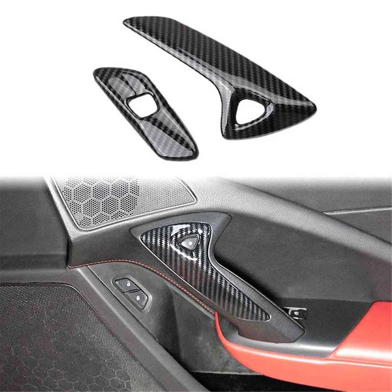 Car Interior Door Electric Switch Frame Cover Trim for C7 2014-2019 Interior Door Handles Cover