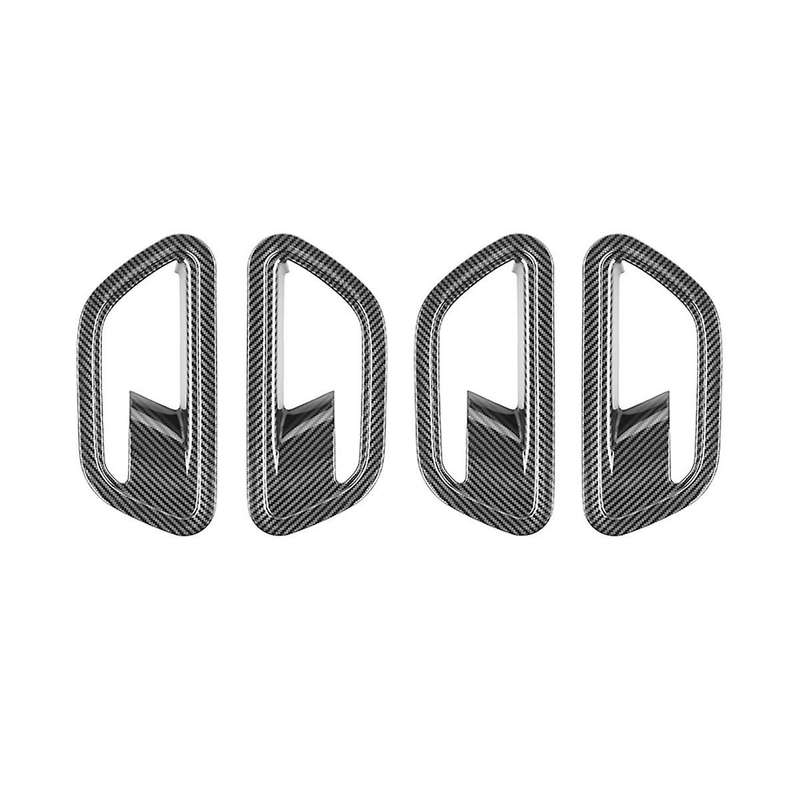 Car Interior Door Handle Bowl Cover Trim for 2024+ Car Interior Accessories Carbon Fiber Pattern