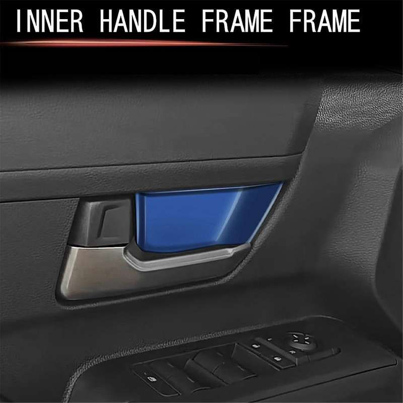 Car Interior Door Handle Bowl Cover Trim for 2024 Car Interior Accessories Blue
