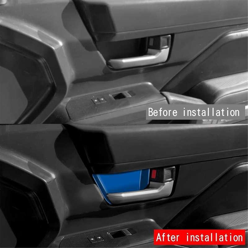 Car Interior Door Handle Bowl Cover Trim for 2024 Car Interior Accessories Blue