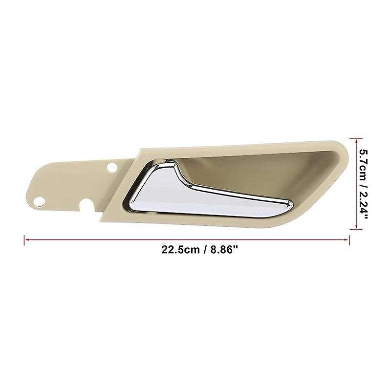 Car Interior Door Handle Assembly A1697600961 Beige for - A160 A180 B200 W169 W245 2008-2012, Left