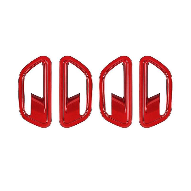 Car Interior Door Handle Bowl Cover Trim for 2024+ Car Interior Accessories Red
