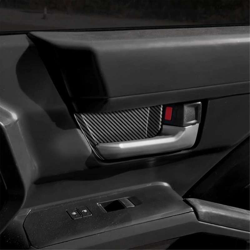 Car Interior Door Handle Bowl Cover Trim for 2024 Car Interior Accessories Carbon Fiber