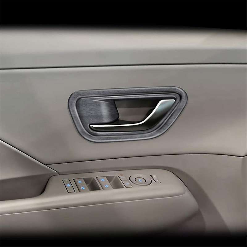Car Interior Door Handle Bowl Cover Trim for 2024+ Car Interior Accessories Wood Grain