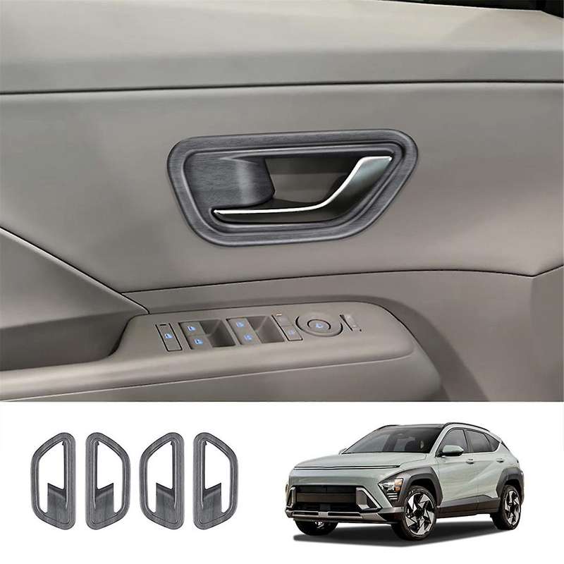 Car Interior Door Handle Bowl Cover Trim for 2024+ Car Interior Accessories Wood Grain