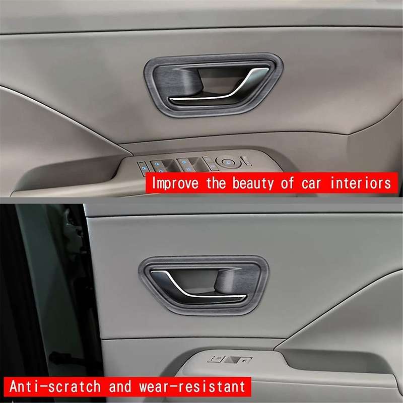 Car Interior Door Handle Bowl Cover Trim for 2024+ Car Interior Accessories Wood Grain