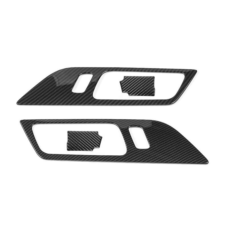 Car Interior Door Handle Bowl Cover Trim Frame Interior Accessories for 2015-2020 (Carbon Fiber)