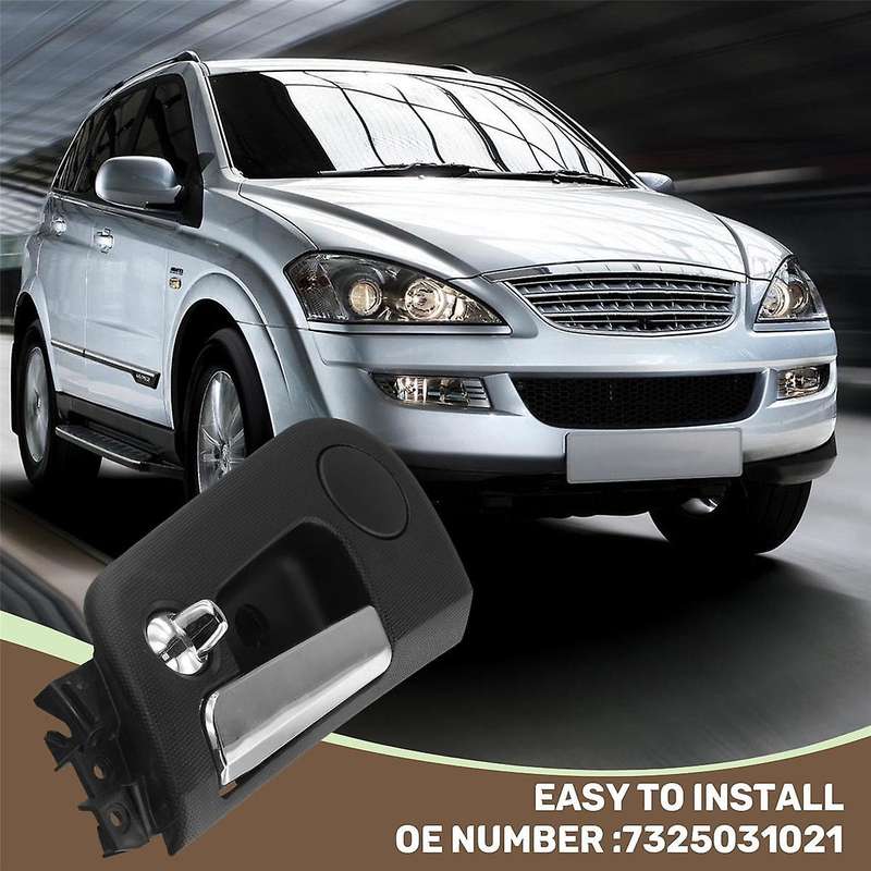 Car Interior Door Handle Rear Left Side Knob Hand Handle for Actyon/Sports 2005-2007 W5 2011-2014