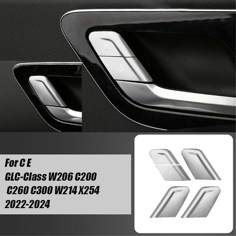 Car Interior Door Lock Button Switch Trim Sticker for C E GLC-Class W206 C200 C260 C300 W214 X254 22